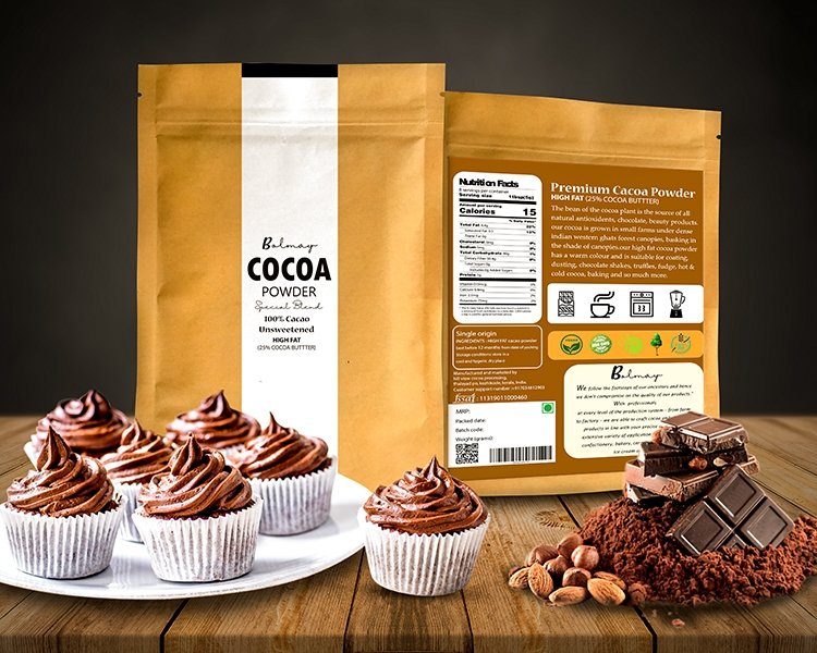 High Fat Cocoa Powder Unsweetened Luxury Bolmay Cocoa