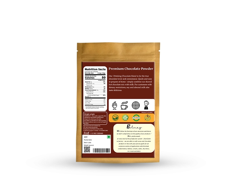 Chocolate powder nutrition