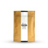 Raw and Natural cocoa powder from bolmay cocoa package with two bottles of cocoa drinks and a cup of cocoa powder from Bolmay coc