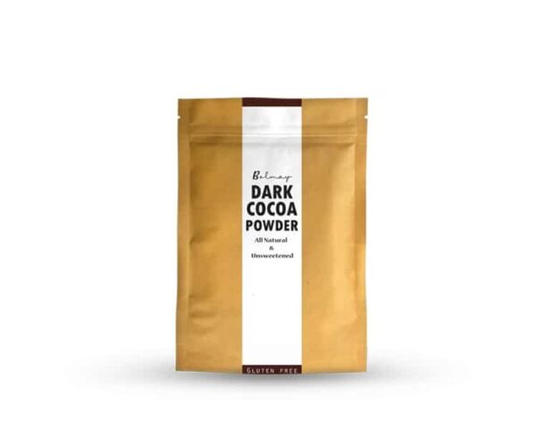 Dark cocoa powder for baking from Bolmay cocoa front package