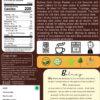 Dark cocoa powder for baking from bolmay cocoa back side of label with nutrition values