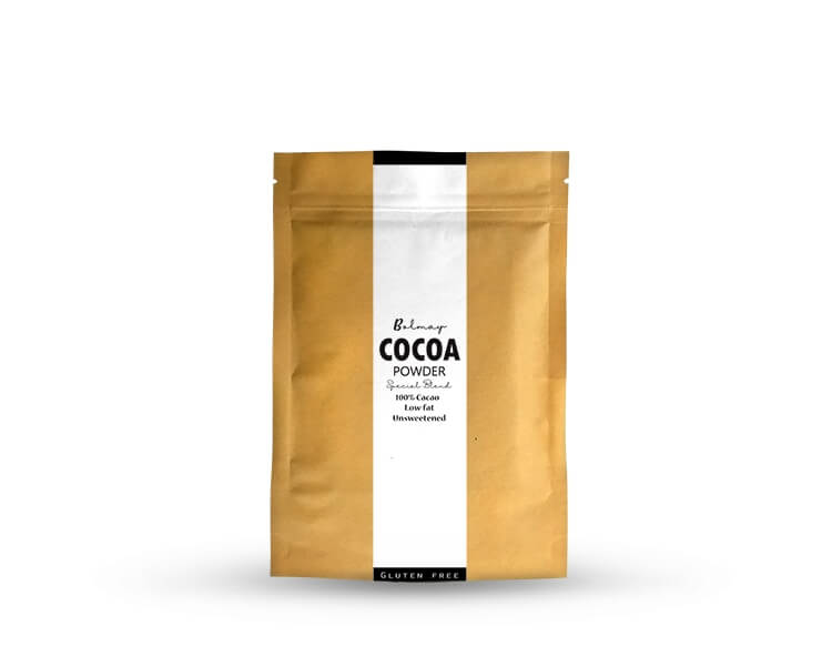 bolmay_low_fat_cacao_powder-Front Bolmay cocoa low fat cocoa powder dutch processed from Bolmay cocoa front package