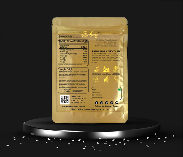 Premium Milk Chocolate Back Website