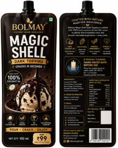MAGIC SHELL DARK TOPPING – INSTANT CHOCOLATE CRACK SHELL